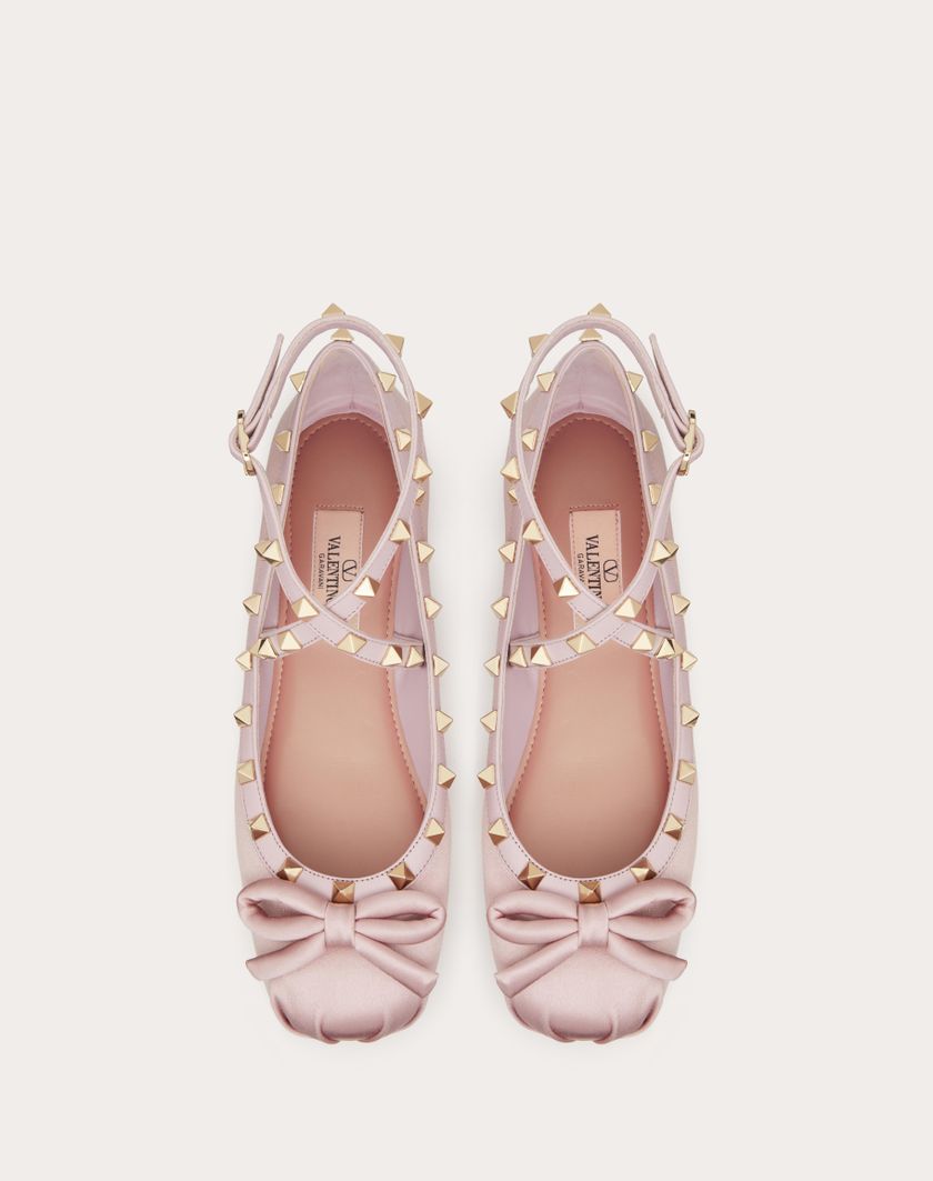 ROCKSTUD SATIN BALLERINA - Image 4
